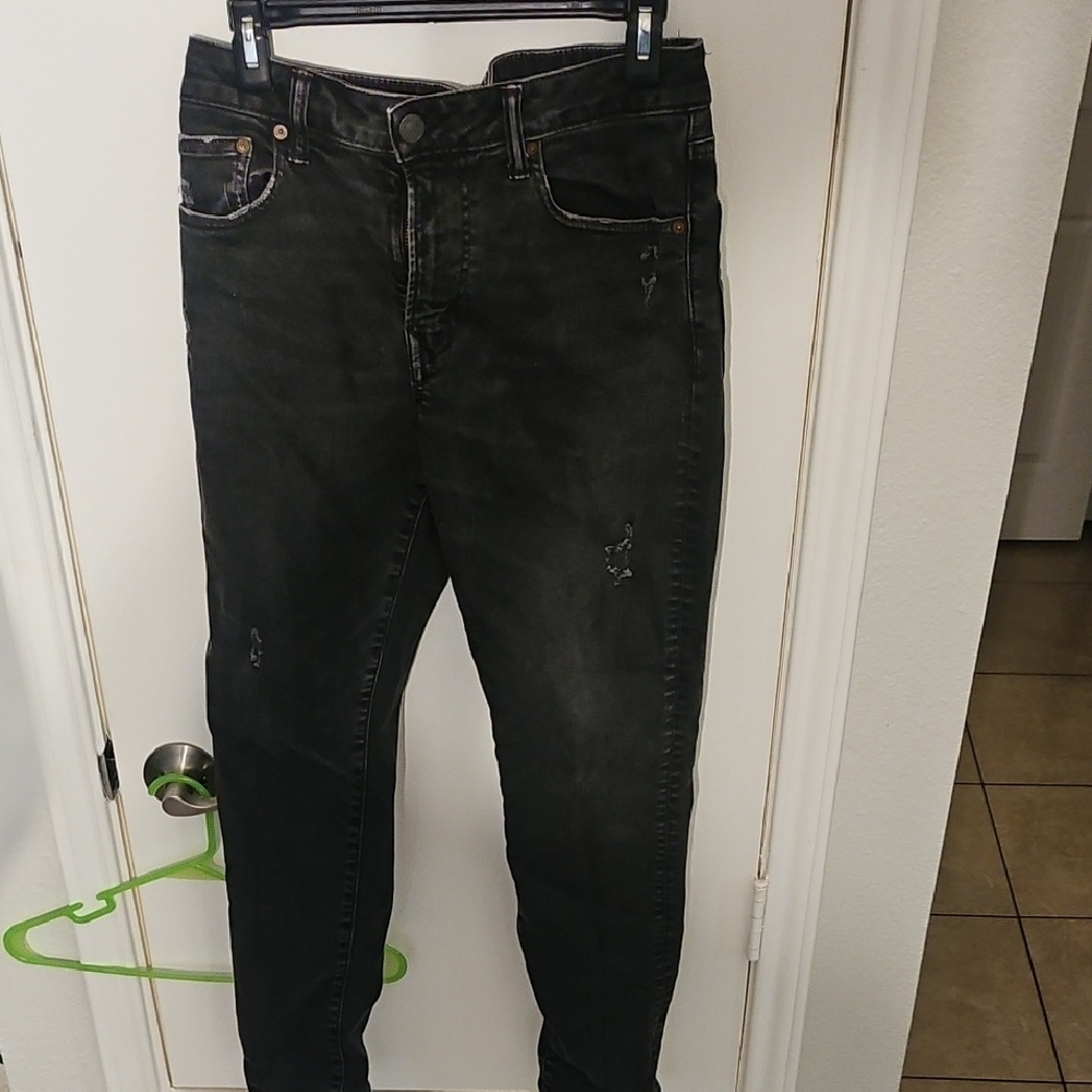 American Eagle Outfitters Black next Level Airflex Slim Jeans